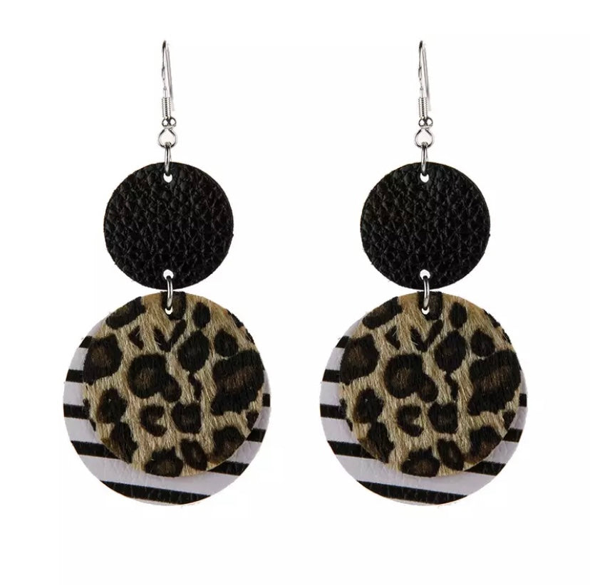 Leopard Print Earrings