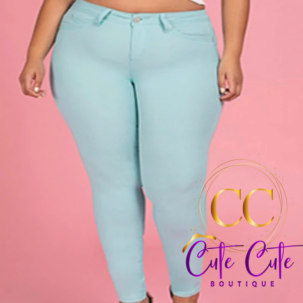 YMI Plus Size Hyper Twill WannaBettaButt Jeans