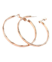 Load image into Gallery viewer, Bamboo Hoop Earrings
