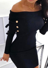 Load image into Gallery viewer, Off shoulder Mini Dress
