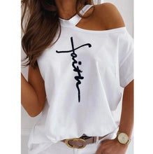 Load image into Gallery viewer, Faith Cold Shoulder Blouse
