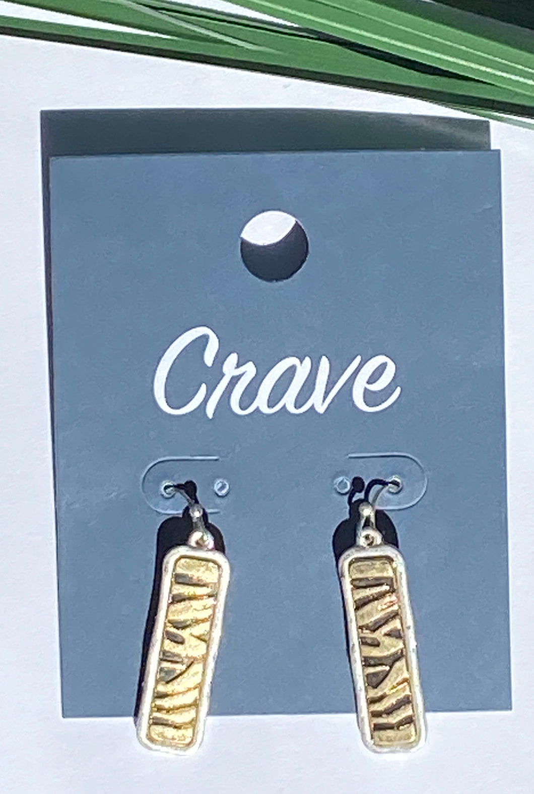 Crave Two-toned Bar Earrings