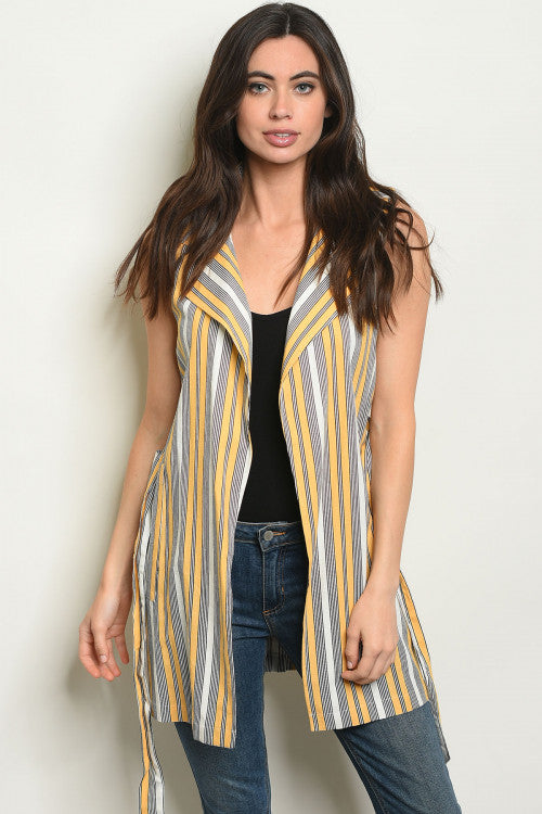 Yellow Stripe Vest