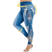 Load image into Gallery viewer, Junior Size Feather Designed Leggings
